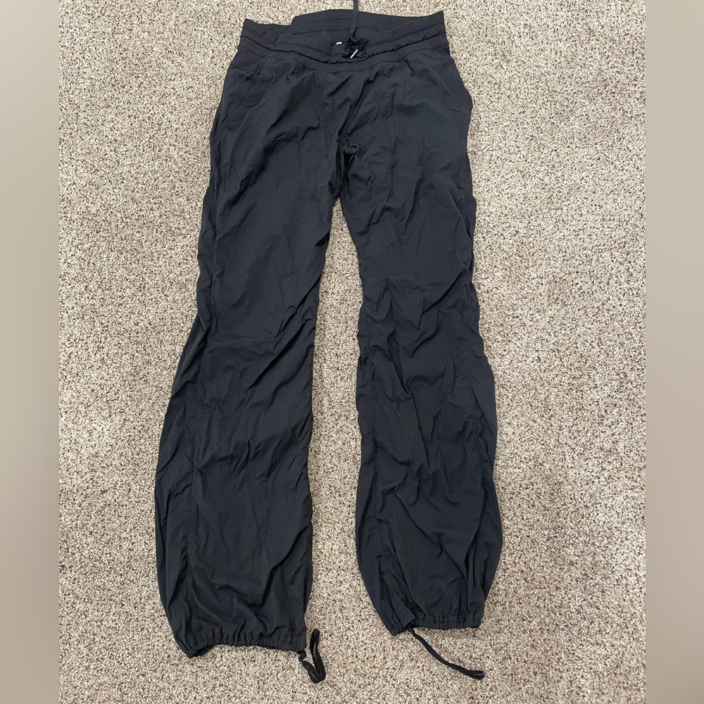 Lululemon Full Length Parachute Pants in Black